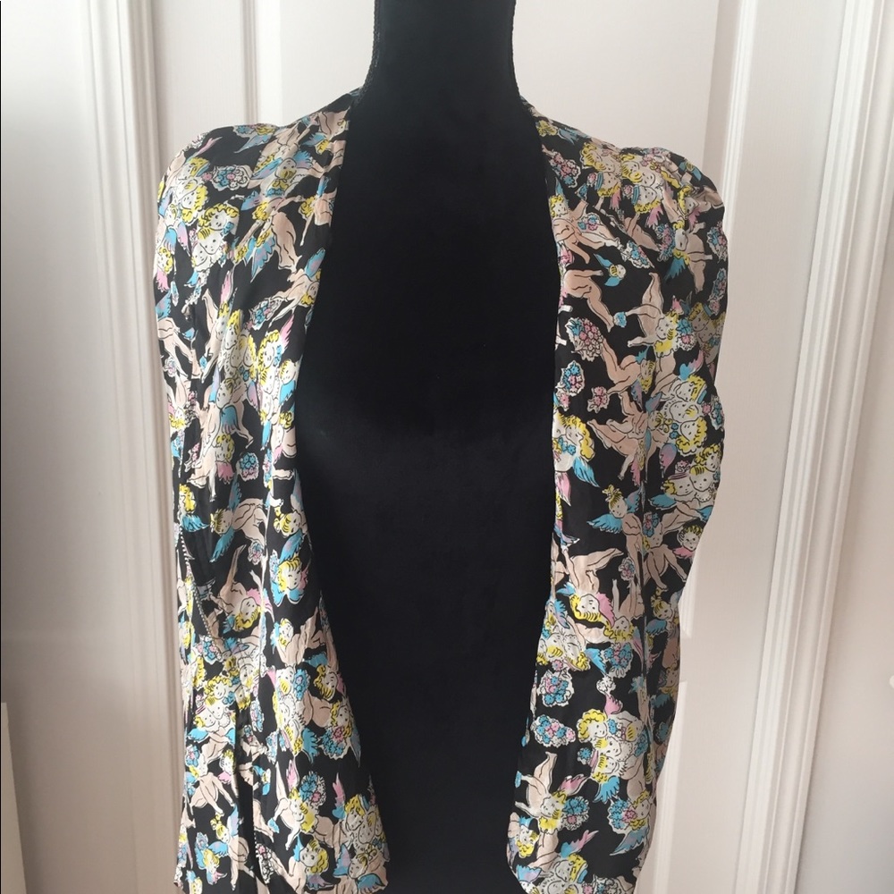 Sonia by Sonia Rykiel Angel Print Windbreaker Jacket - Picture 2 of 6
